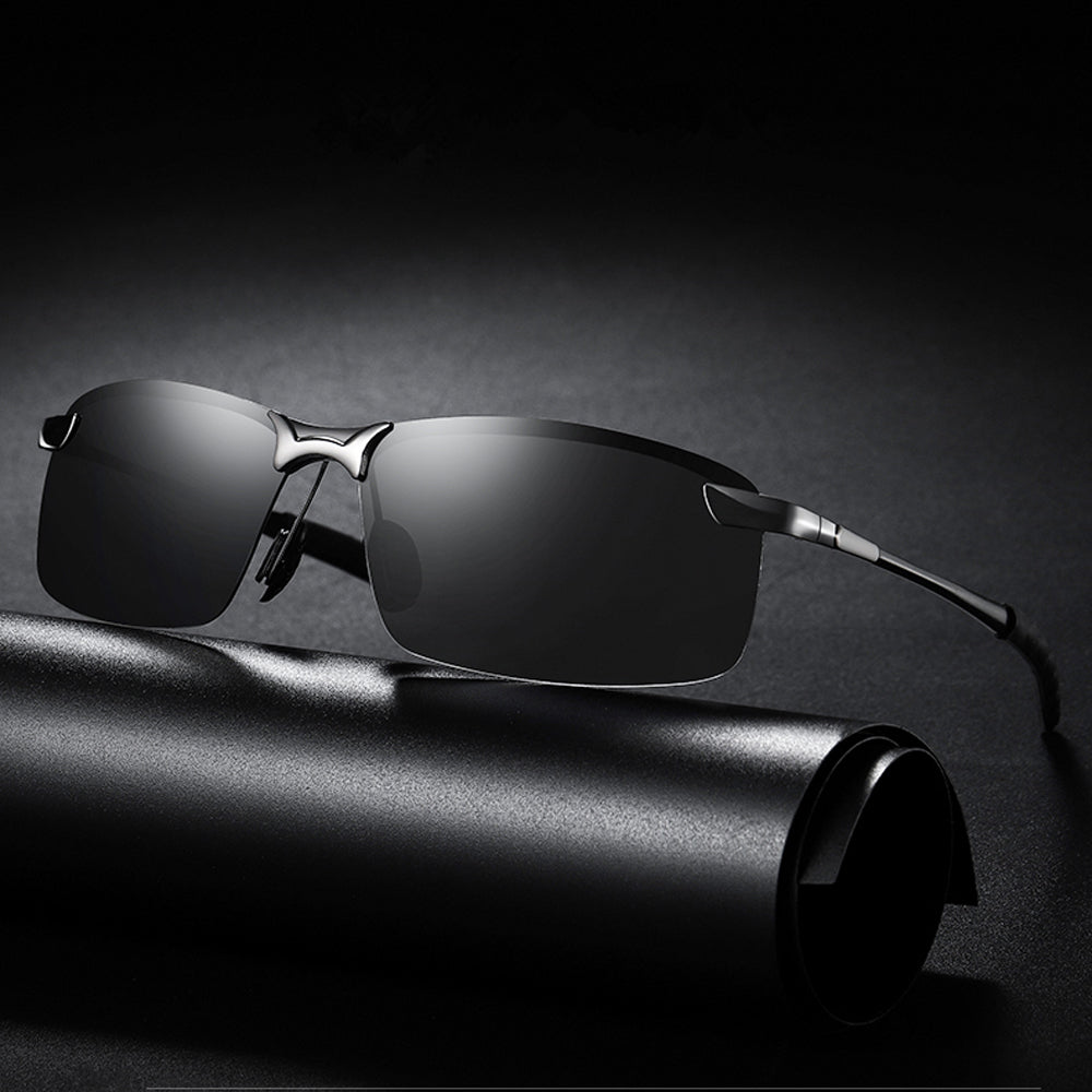 Metal Frame Anti-Glare Sunglasses