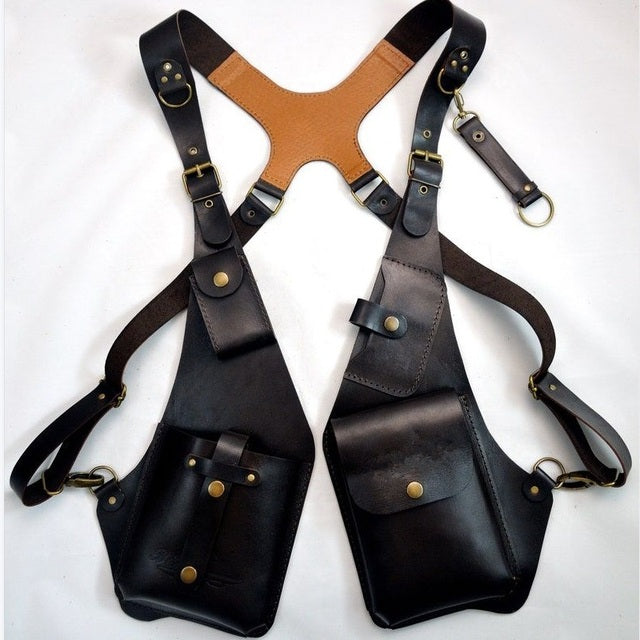 Vintage PU Leather Shoulder Harness Bag