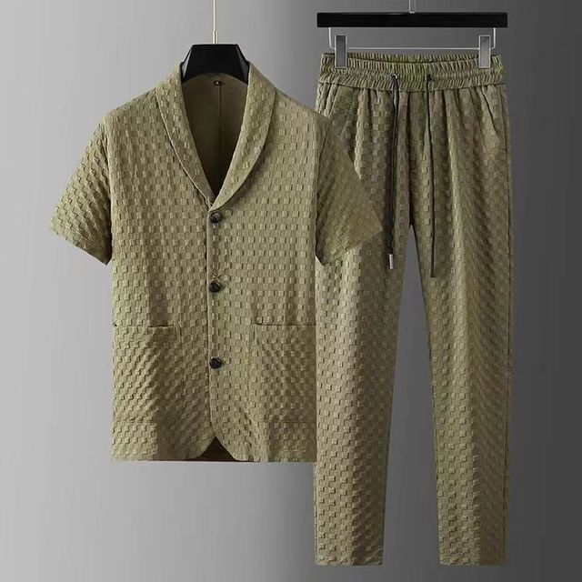 Short-Sleeve Shirts & Long Pants Suit