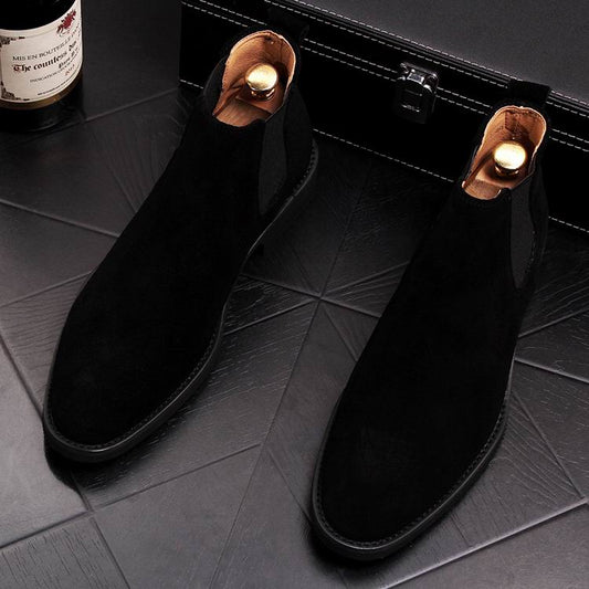 Men Suede Chelsea Boots